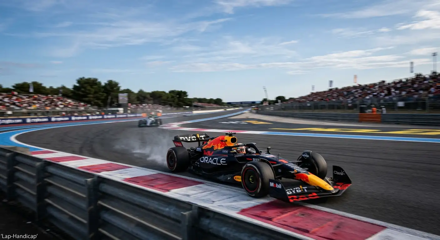 Lap-Handicap in der Formel 1 — Wettlinien in Runden und Sekunden lesen