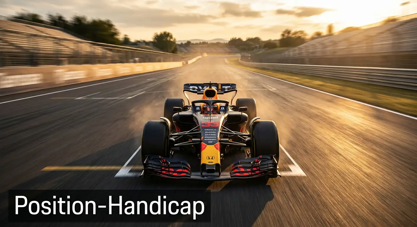 Position-Handicap in der Formel 1 — virtuelle Verschiebung der Startaufstellung erklärt