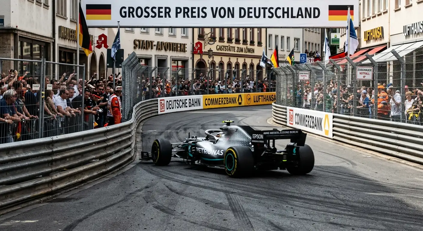Enger Stadtkurs mit Leitplanken dicht an der Ideallinie und hoher Safety-Car-Anfälligkeit